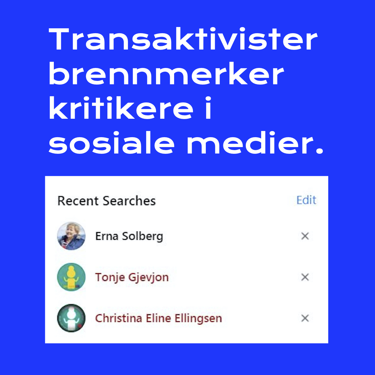 Transaktivister brennmerker kritikere i sosiale medier